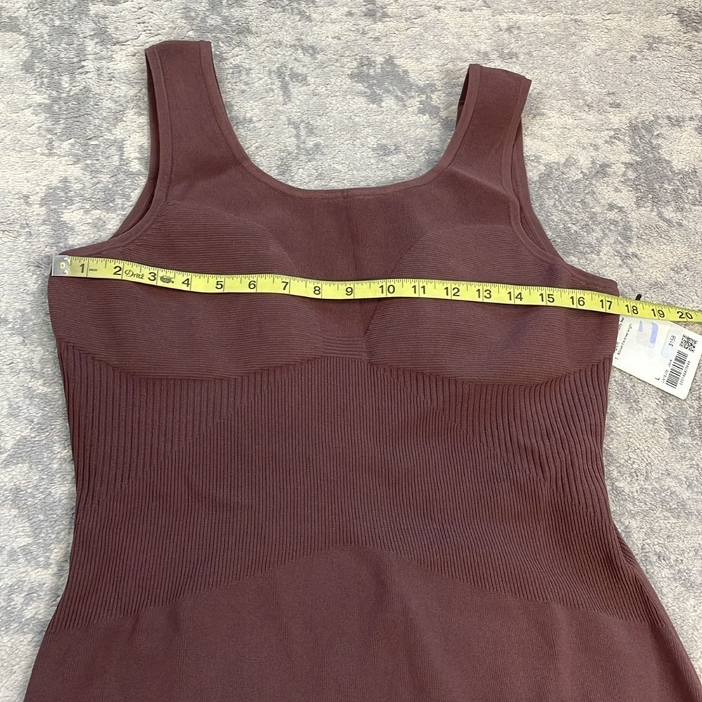 NWT Lululemon Tight Fit Knit Tank Dress Java Brown Casual Athleisure Sz L - Picture 8 of 13